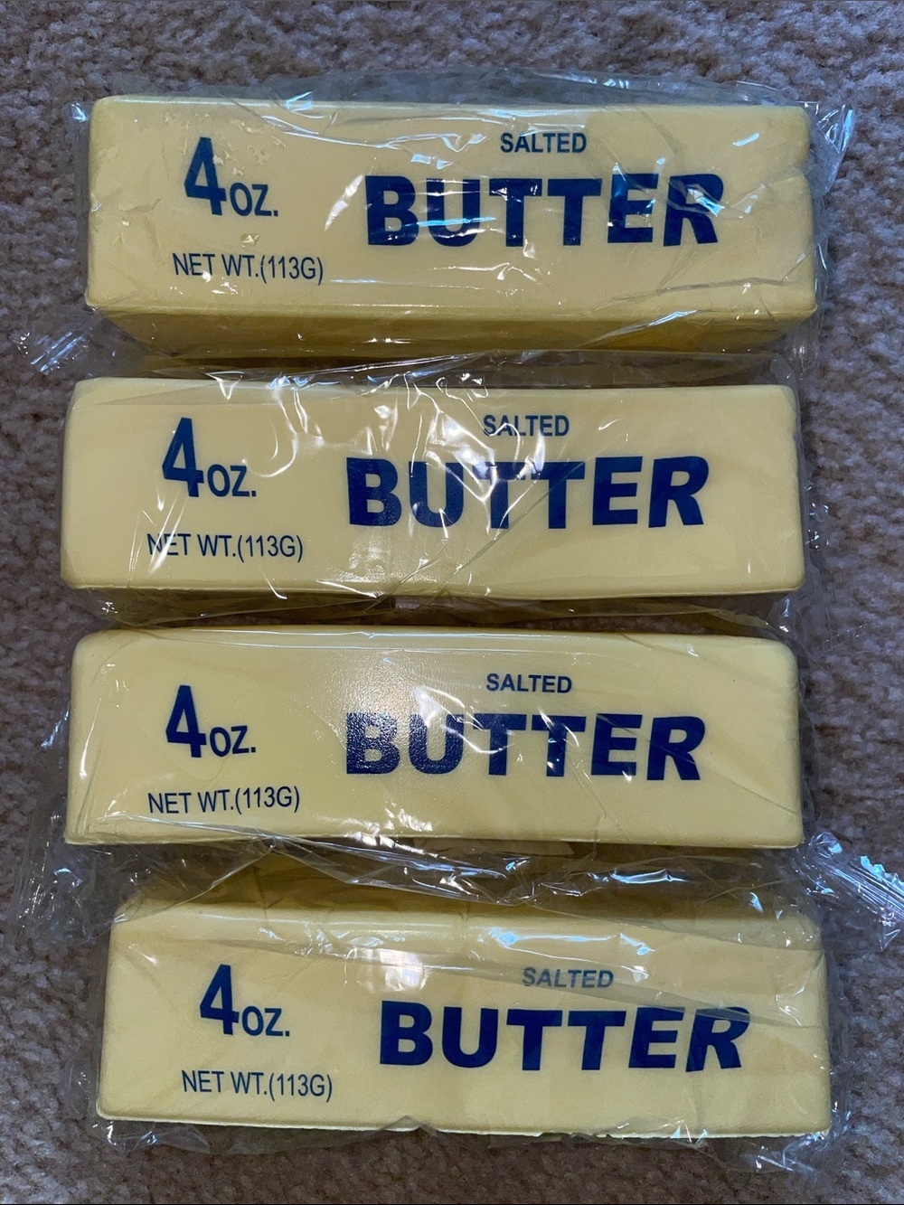 4 ounce salted butter squishy